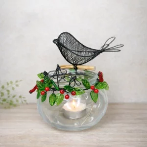 Svícen s ptáčkem